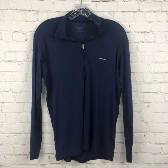 Patagonia Blue Capilene Long Sleeve Base Layer Men's Sz XL - Picture 2 of 7